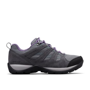 Columbia Redmond V2 Waterproof, Tenis De Montaña Grises Morados Para Mujer | 074692-VFP